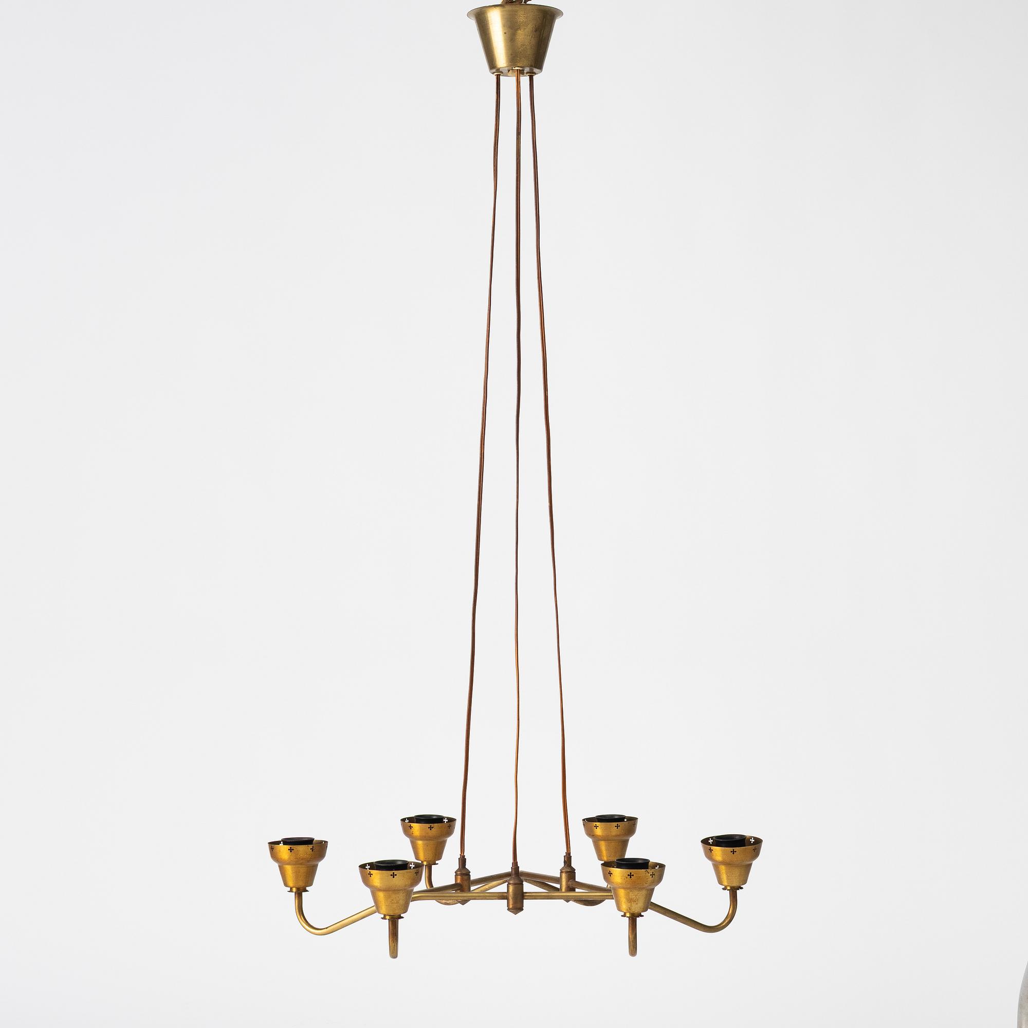 Edvard Hagman AB, a ceiling lamp model "682", Norrköping, 1950s.