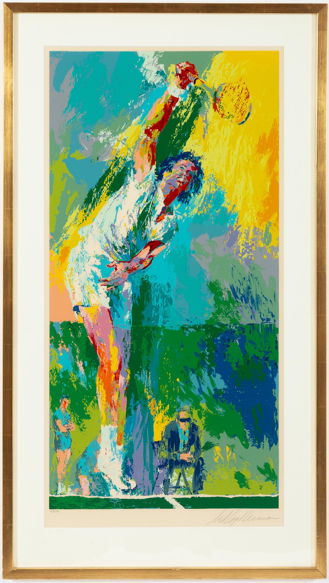 LeRoy Neiman, "Sun serve".