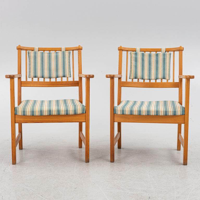 Yngve Ekström, armchairs, a pair, Swedese.