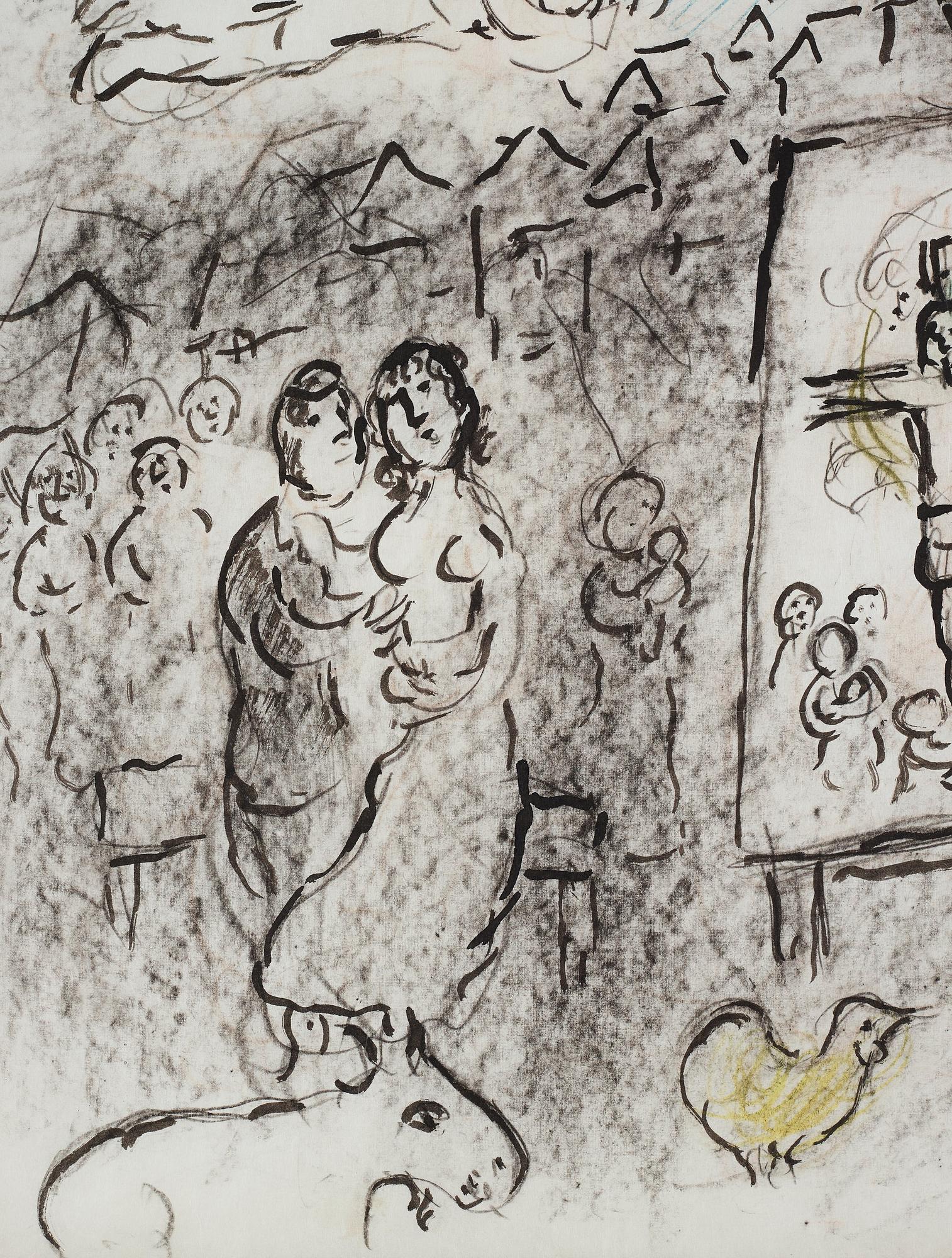 Marc Chagall, "L'artiste et l'ange".