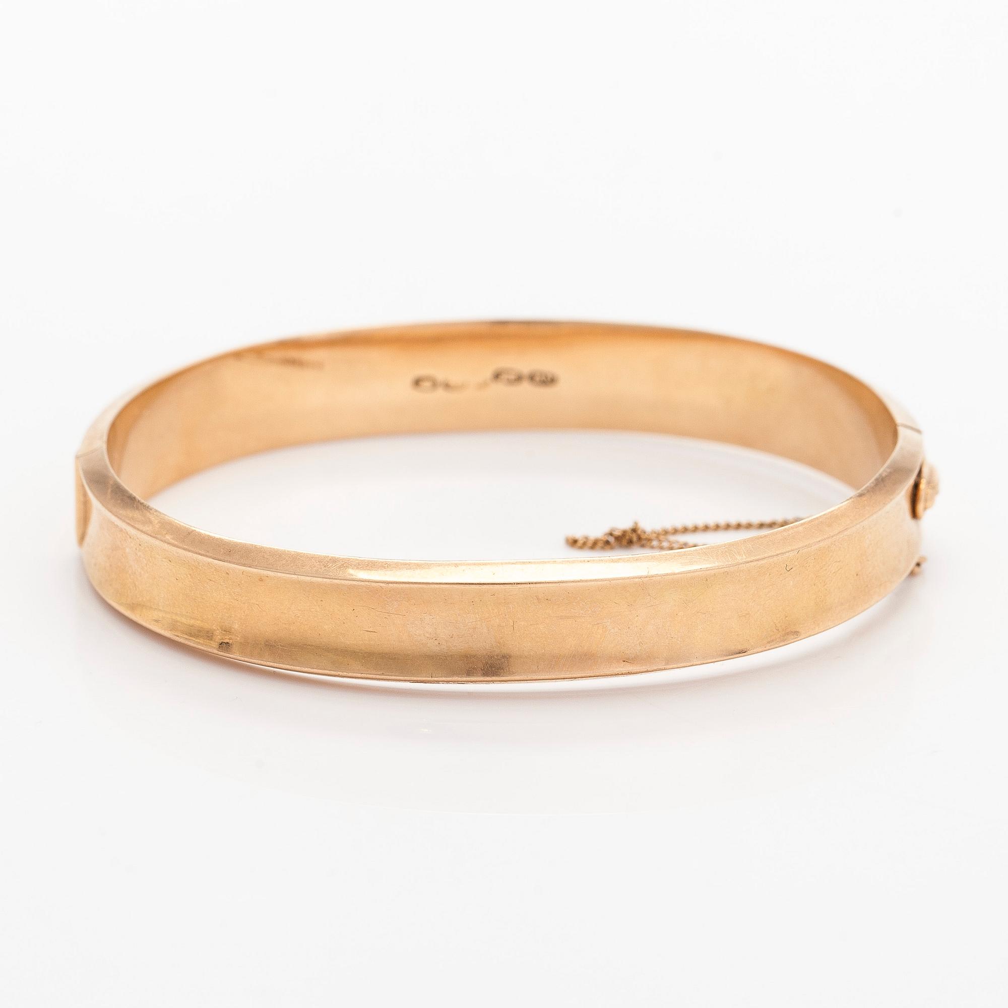 Armring, 14K guld, Westerback, Helsingfors 1950-tal.
