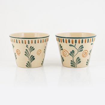 Arthur Percy, a pair of 'Percy' planters, Gefle, 1920's.