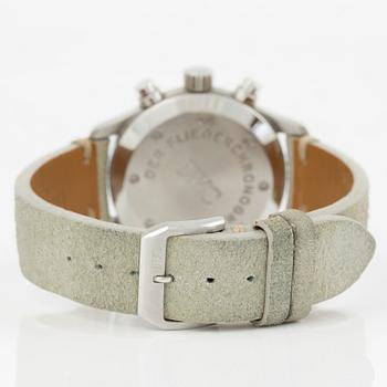 IWC, Schaffhausen, Pilot's chronograph, Mecaquartz, wristwatch, chronograph, 36 mm.