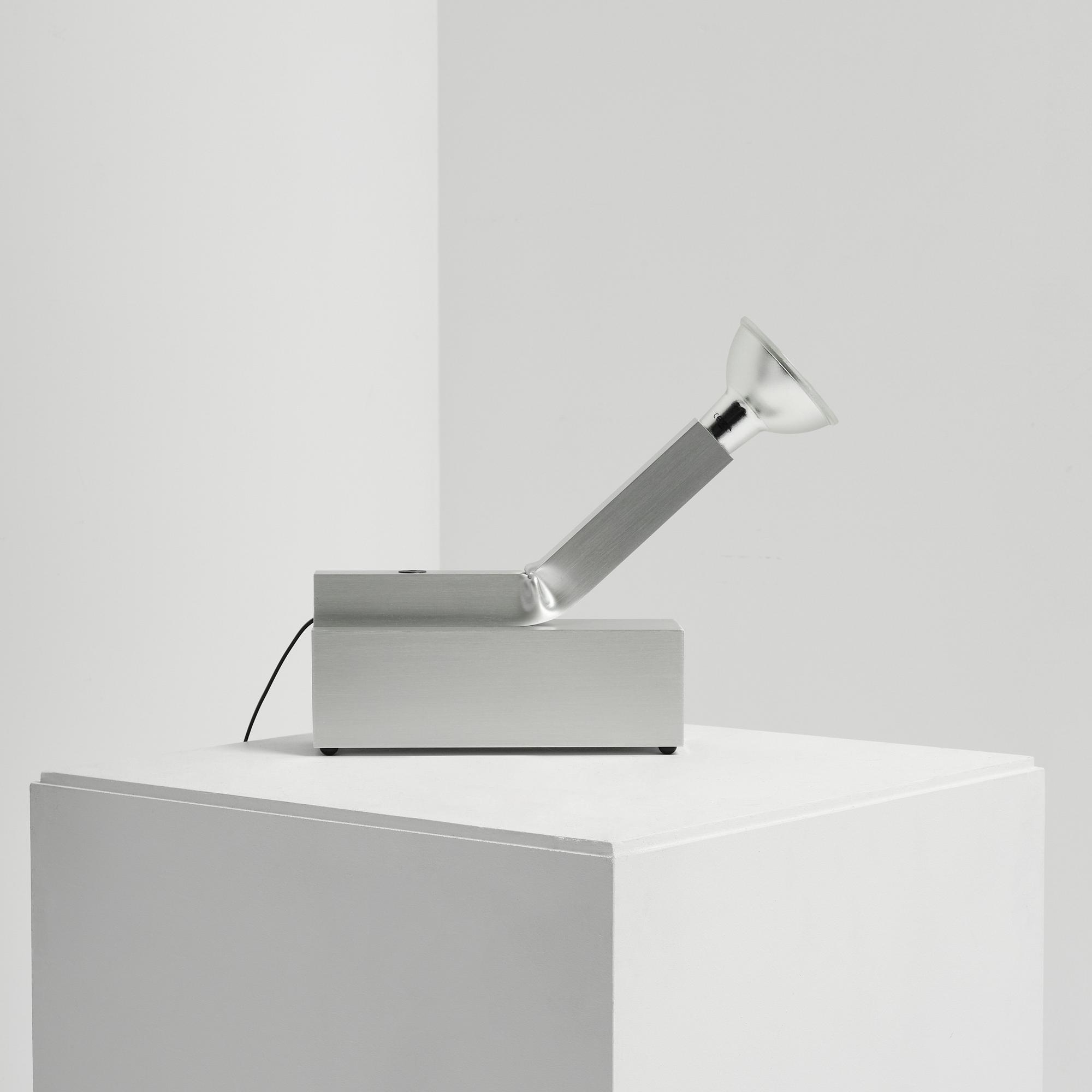 David Taylor, a unique table lamp, "Aluminium Table Lamp #3", Studio Mellösaverken, Sweden, 2025.