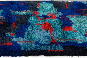 Lars Gynning, A CARPET, "Blå Variant", knotted pile, ca 168-170 x 120,5-122 cm, designed by Lars Gynning.