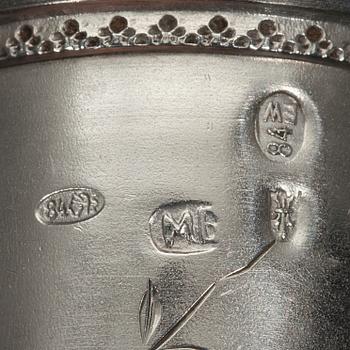 VASER, 3 st. 875 silver Estland/Ryssland 1908-17 och Estland 1930-tal. Vikt 263 g.