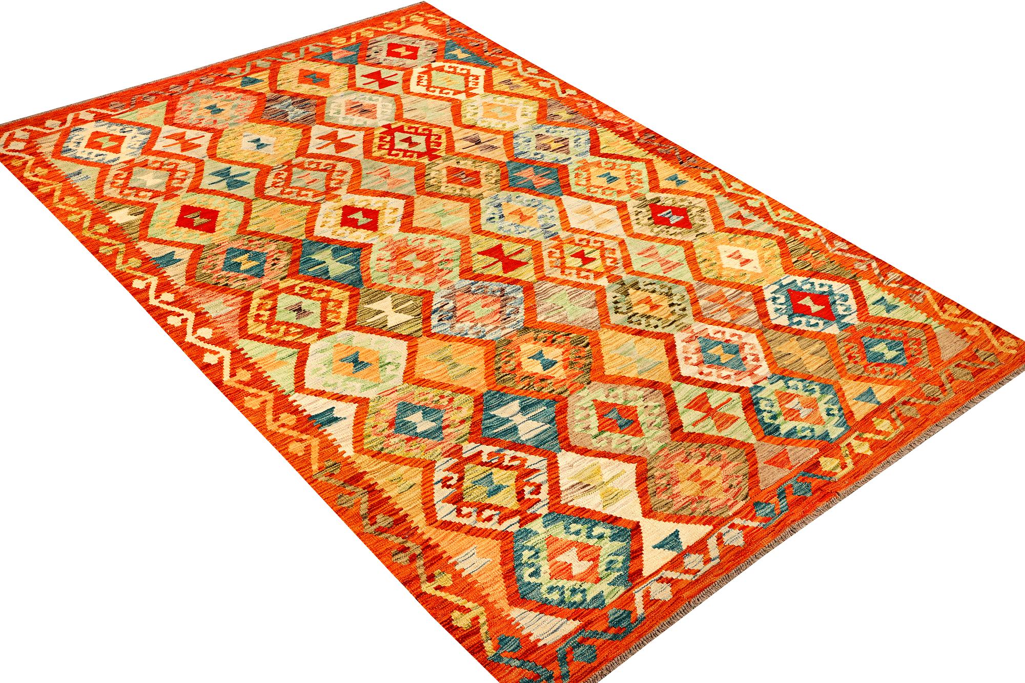 Matta, Kelim, Afghanistan, ca 258 x 167 cm.