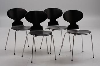 STOLAR, 4 st, "Myran", design Arne Jacobsen, Danmark.