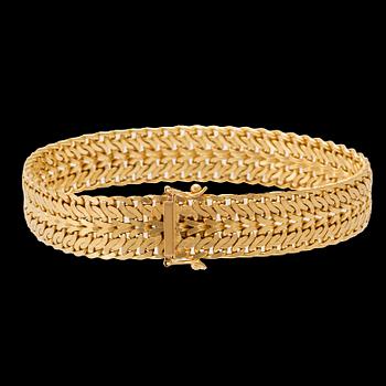 Armband fiskbenslänk 18K guld.