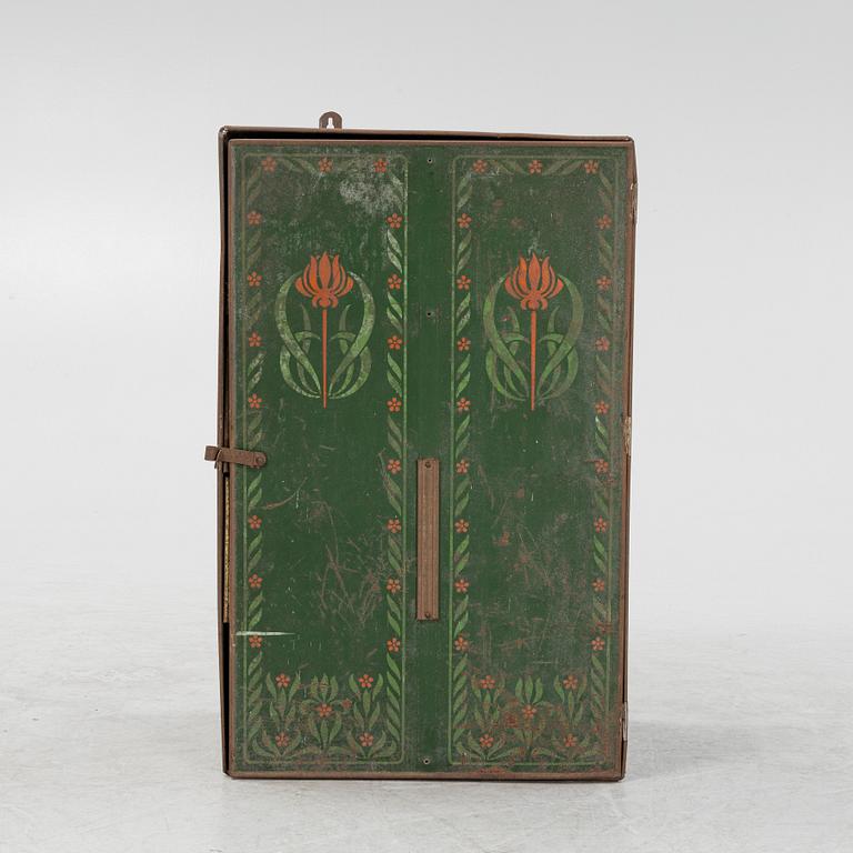 A sheet metal cabinet, 'Thule Cacao', early 20th Century.