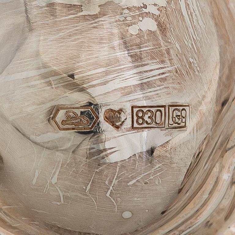 A pair of silver baroque style candelabra, Kultakeskus, Hämeenlinna 2007-2008.