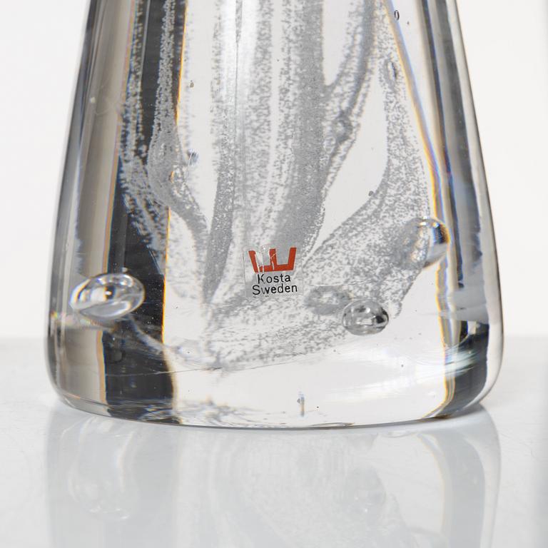 Vicke Lindstrand, a pair of glass table lamps, Kosta.