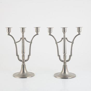 Edvin Ollers, a pair of candelabra, Stockholm 1915.