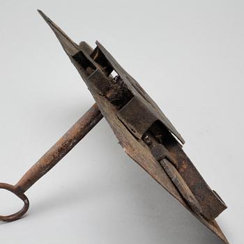 An iron lock from the 18th century.