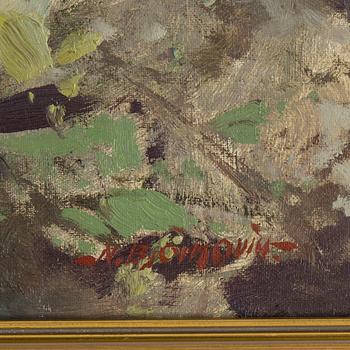 NILS BJÖRKQVIST, oil on canvas, signed N. Björkqvist. On verso signed N. Björkqvist and dated 1963.