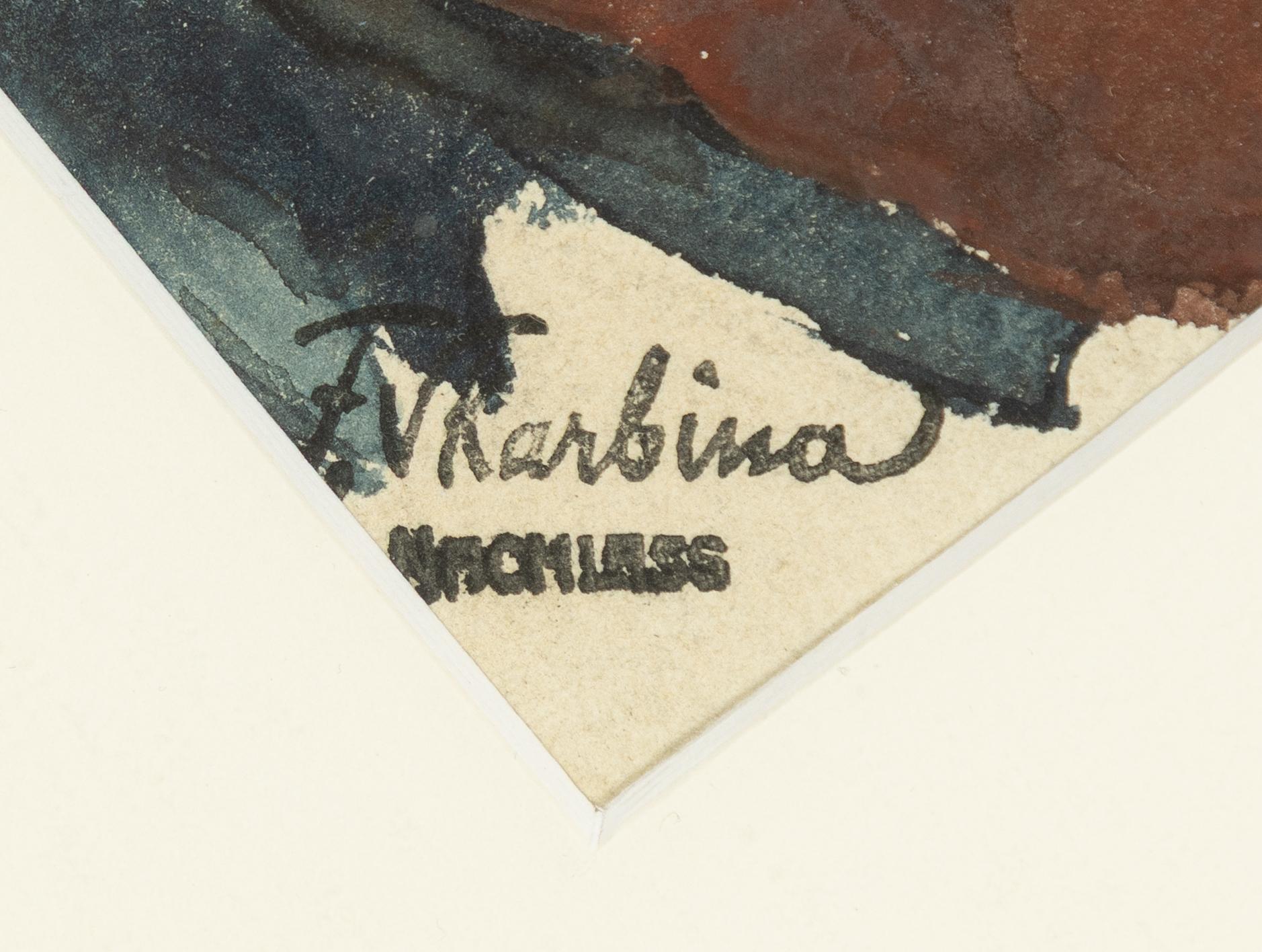 Franz Skarbina, "Seated woman in profile.".