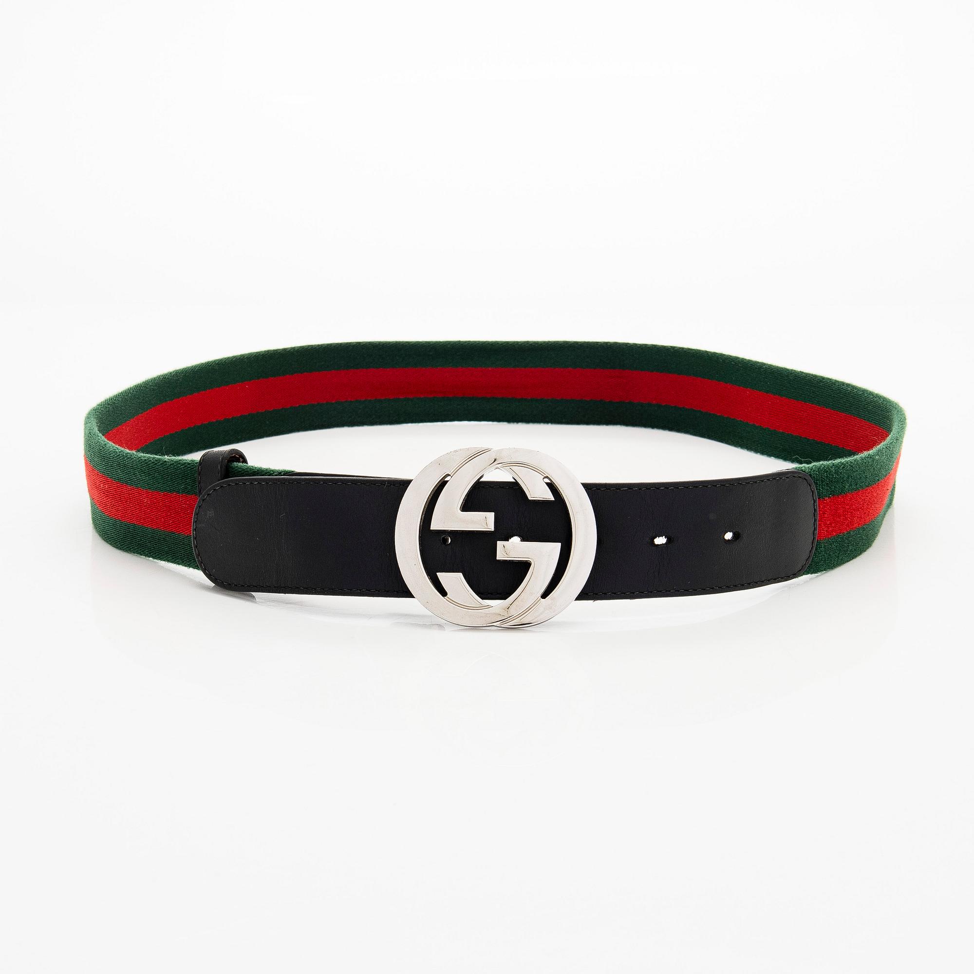 Gucci, A 'Verbier' scarf and a belt.