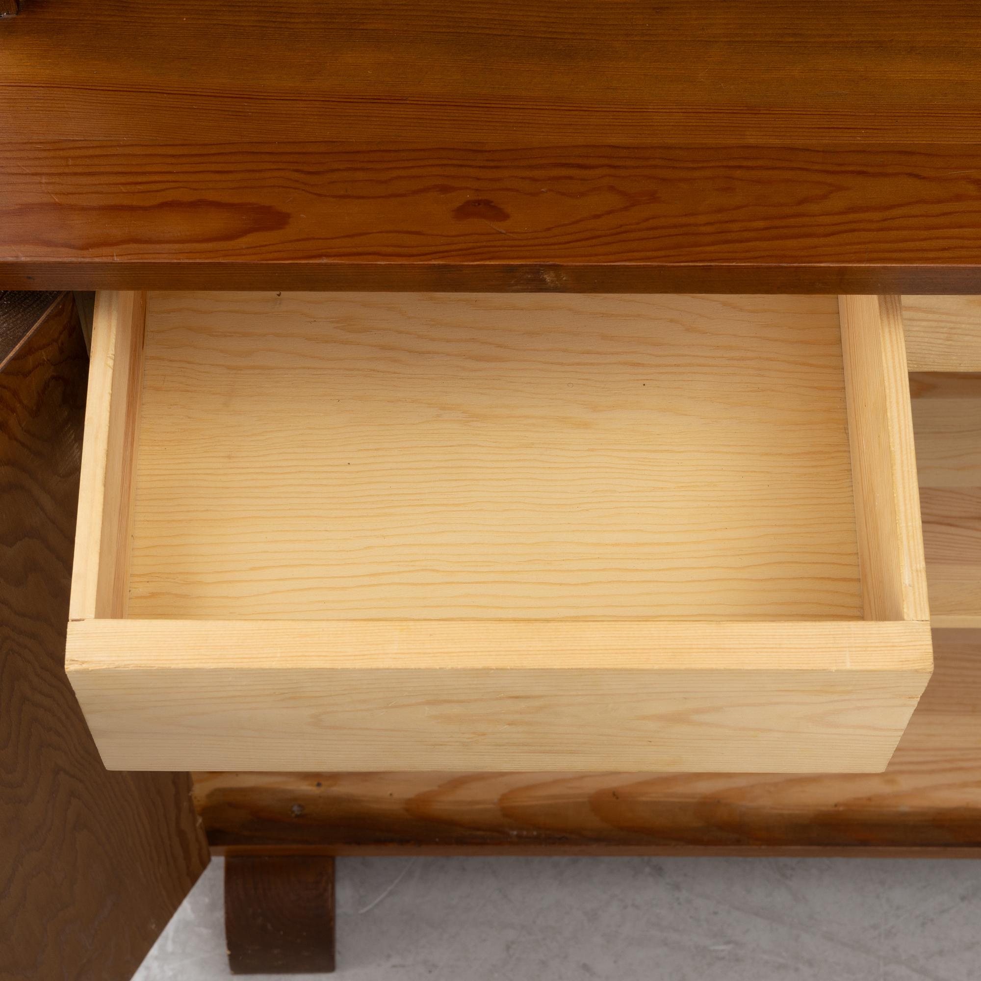 Corner cabinet, sports cabin furniture, mid-20th century.