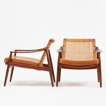 Hartmut Lohmeyer, a pair of armchairs, Wilkhahn, Germany, 1950s.