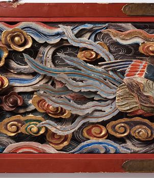 A carved panel, Qing dynasty (1644-1912).