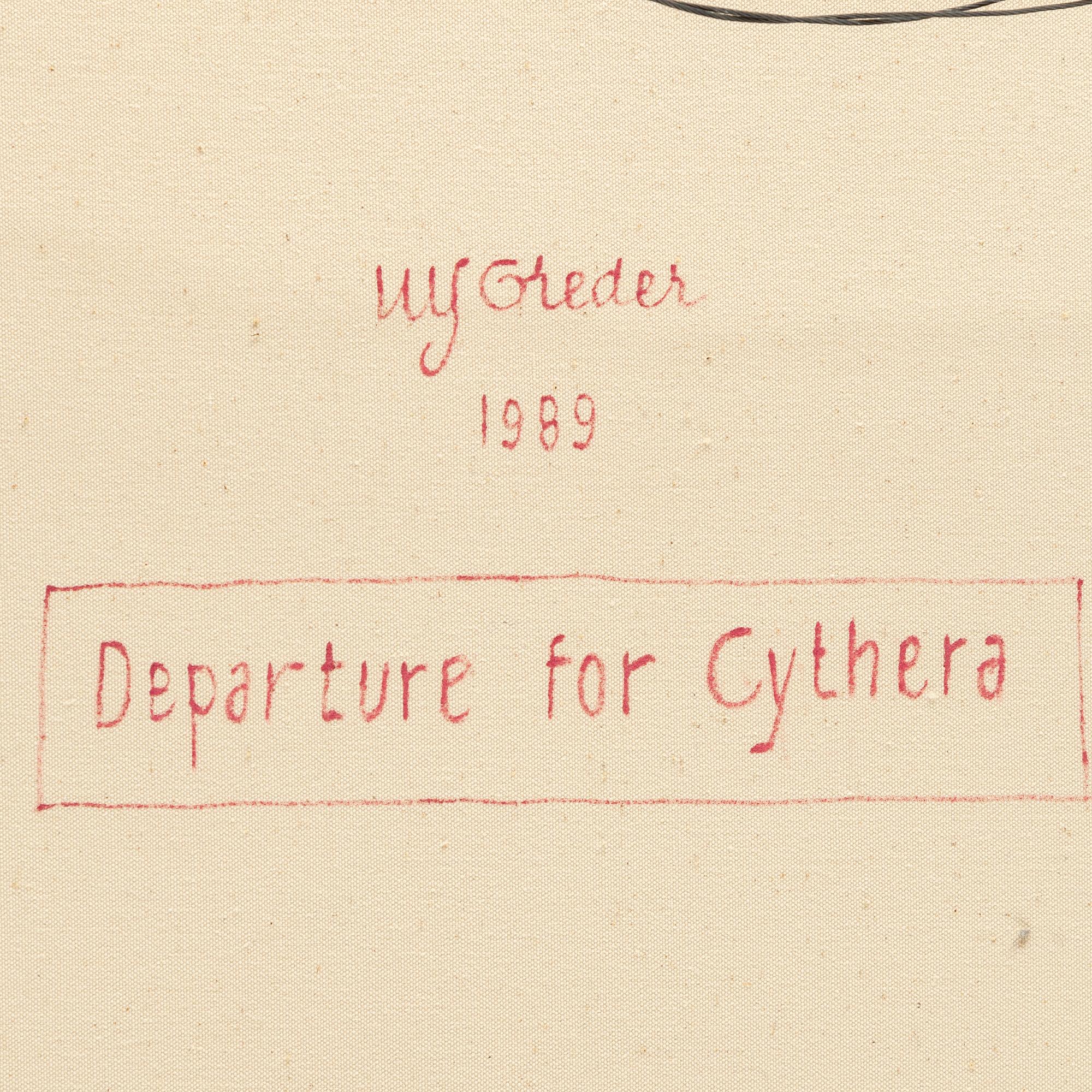 ULF GREDER, oil on canvas, signed.