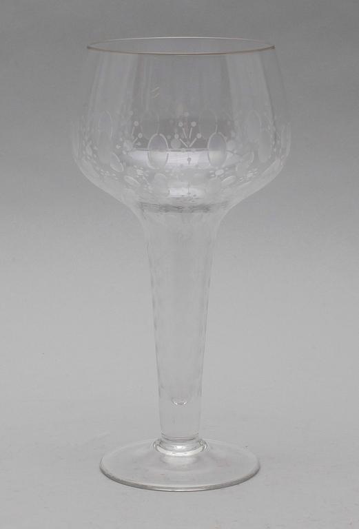 SERVISPORSLIN, 19 delar samt GLASPOKAL, Rosenthal.