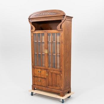 Antique display cabinet early 20th century Art Nouveau.