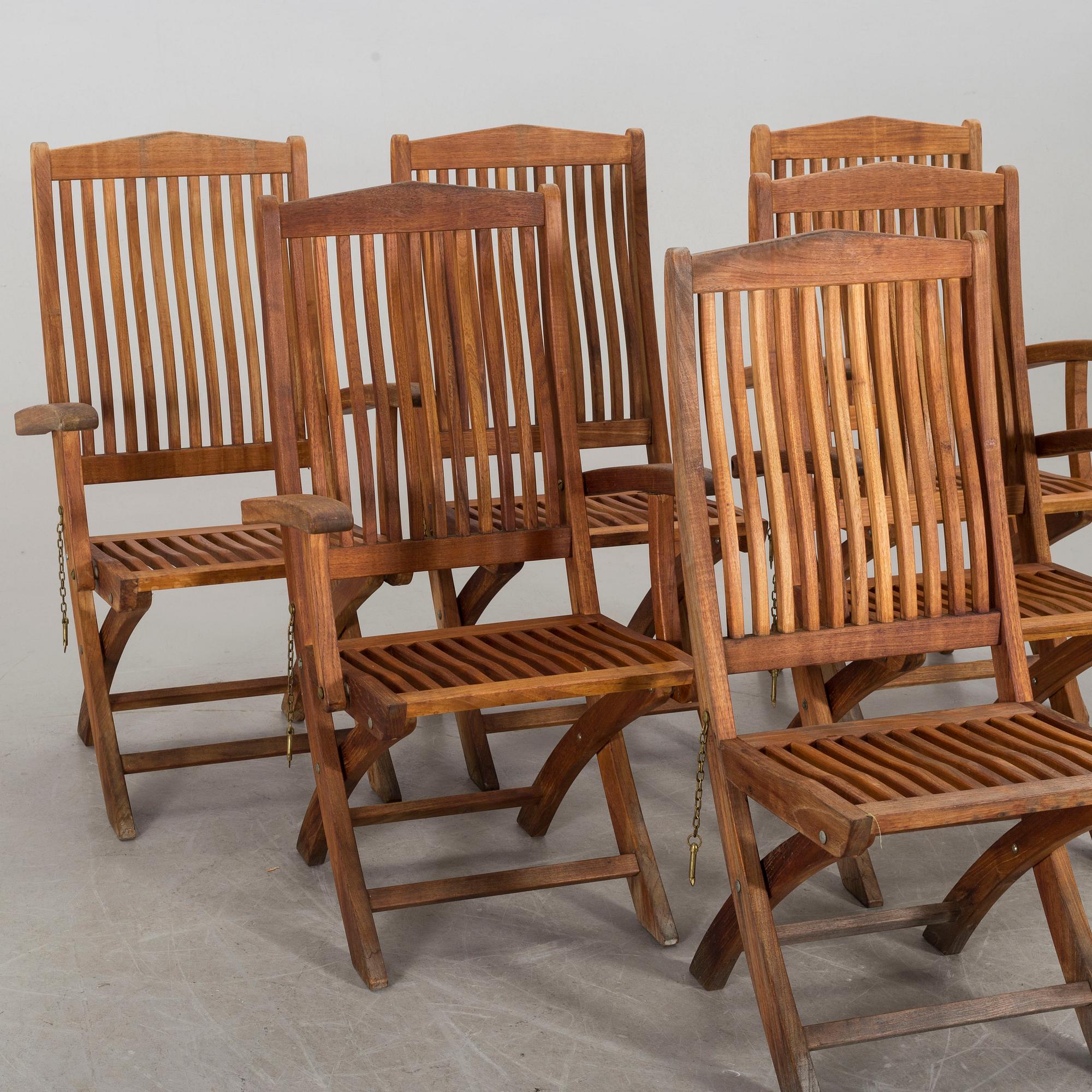 TRÄDGÅRDSSTOLAR, 6 st,  BRAFAB Exclusive, 1900/2000-tal.