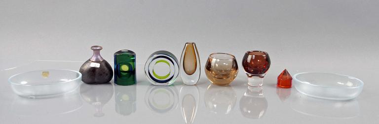 PARTI GLAS, 16 delar, bl a Orrefors o Kosta.