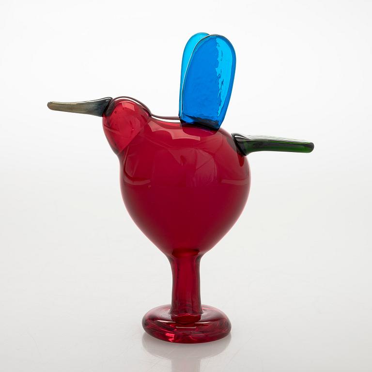Oiva Toikka, 215th anniversary glass bird, 'Catcher', signed O. Toikka Nuutajärvi 1793-2008, 181/1215.