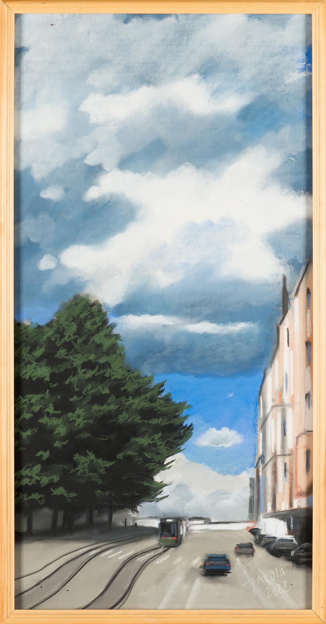 Timo Jakola,  pastel, signed and dated 2022.