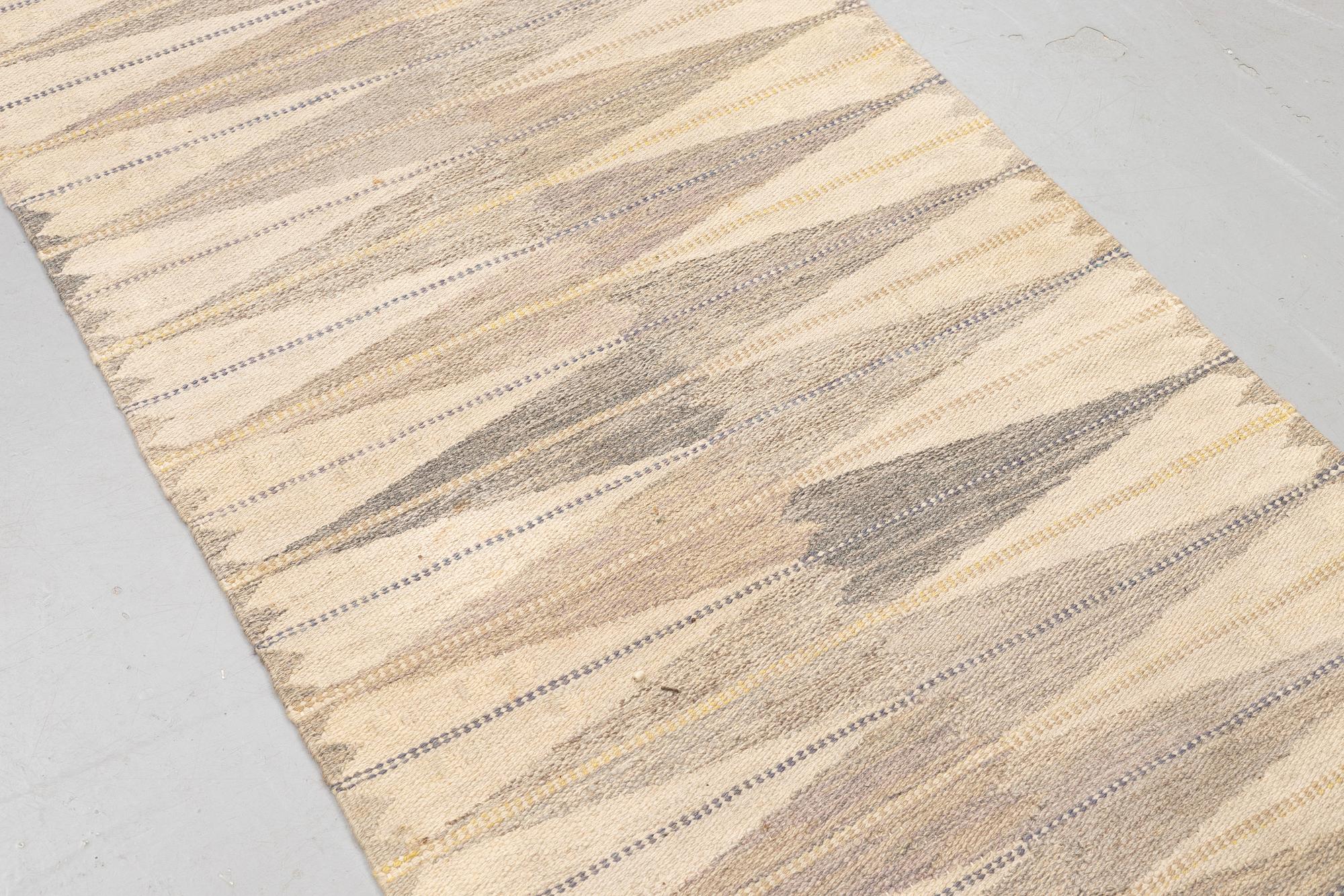 Ingrid Dessau, a runner, "Stensöta", flat weave, ca 293 x 82 cm, signed KLH TF MP ID.