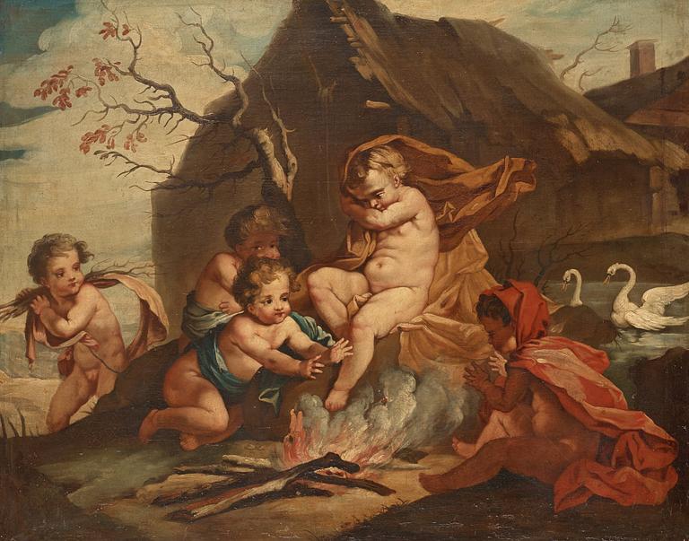 Francois Boucher Hans efterföljd, Allegori över vintern.