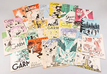 A collection 40 Garm- magazines illustrated by Tove Jansson 1942-1952.