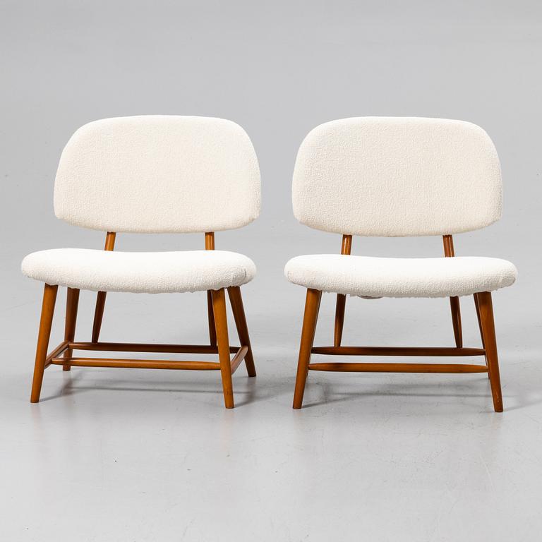Alf Svensson, Armchairs, a pair, TeVe, Bra bohag. Studio Ljumgs industrier, Malmö, 1950s.