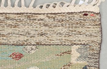 CARPET. "Park grön". Tapestry weave. 233 x 151,5 cm. Signed AB MMF BN.