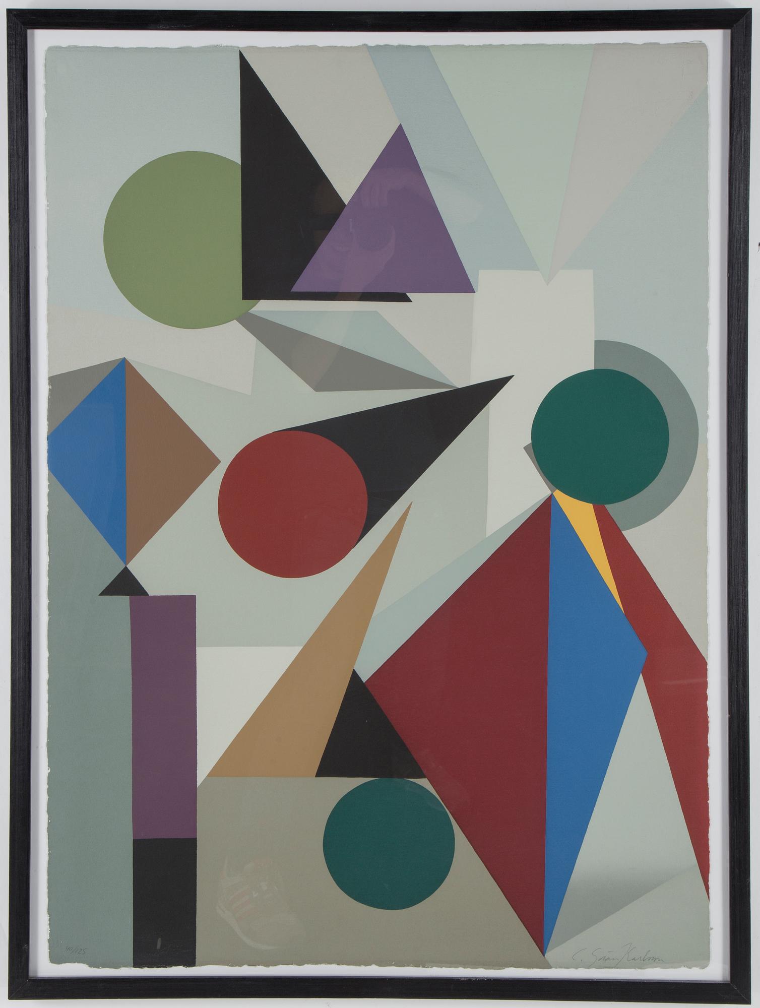 C GÖRAN KARLSSON, färgserigrafi, signerad C Göran Karlsson och numrerad 40/125.