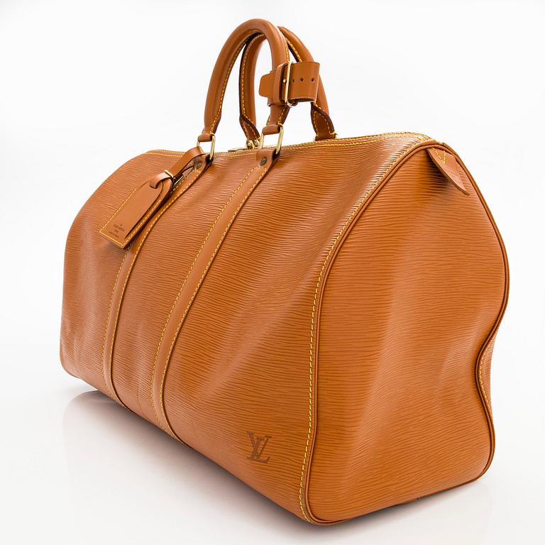 Louis Vuitton, viikonloppulaukku, "Epi Keepall 45".