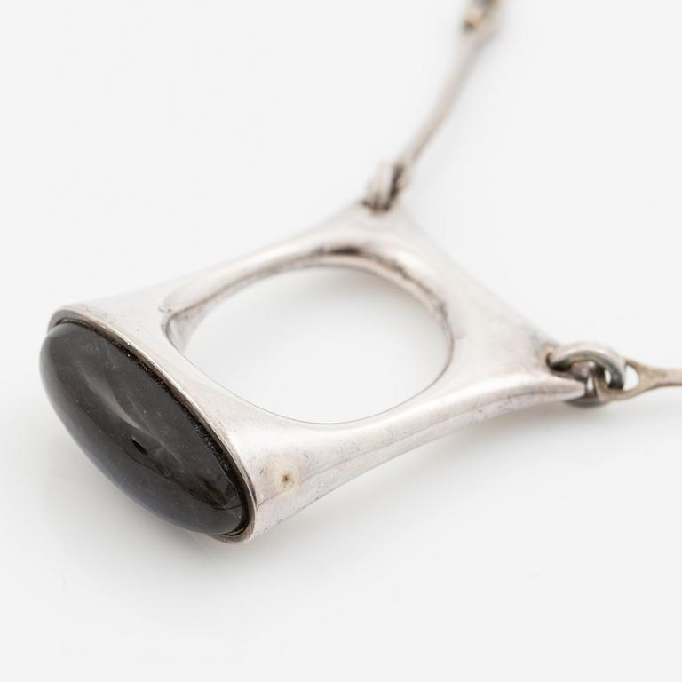Lapponia, necklace sterling silver and spectrolite, Finland 1980.