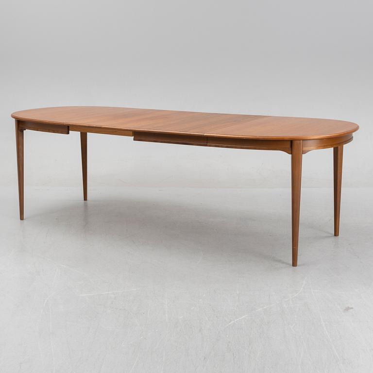 A 1960's 'Vindö' walnut veneered dining table by Svante Skogh.