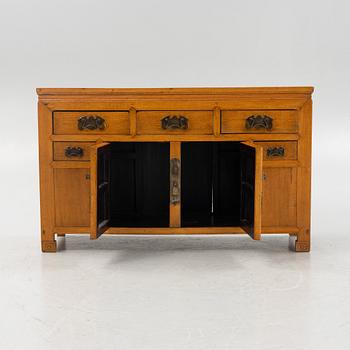 A hardwood sideboard, China, around 1900.