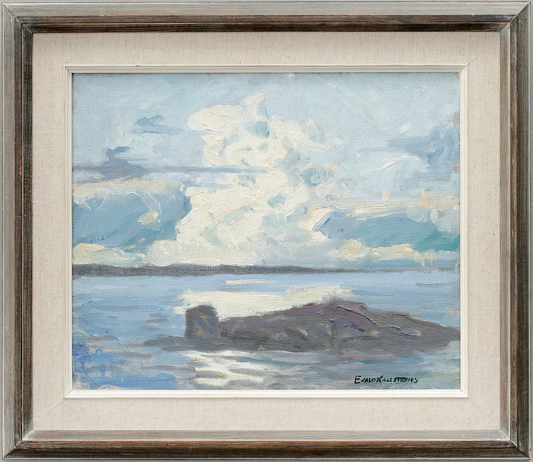 EVALD KALLSTENIUS, olja på duk,, signerad.