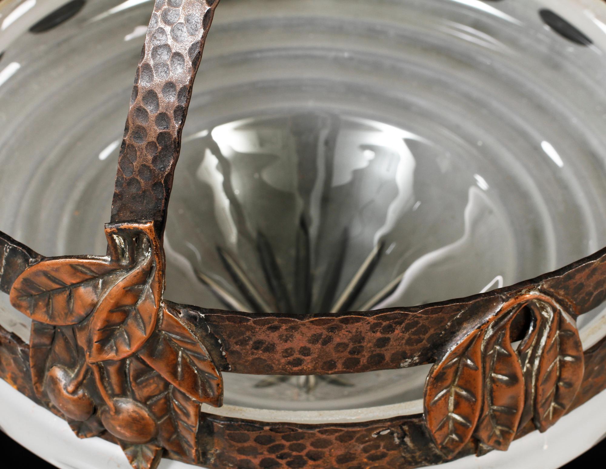 TAKLAMPA, jugend, 1900-talets början, höjd ca 45 cm.