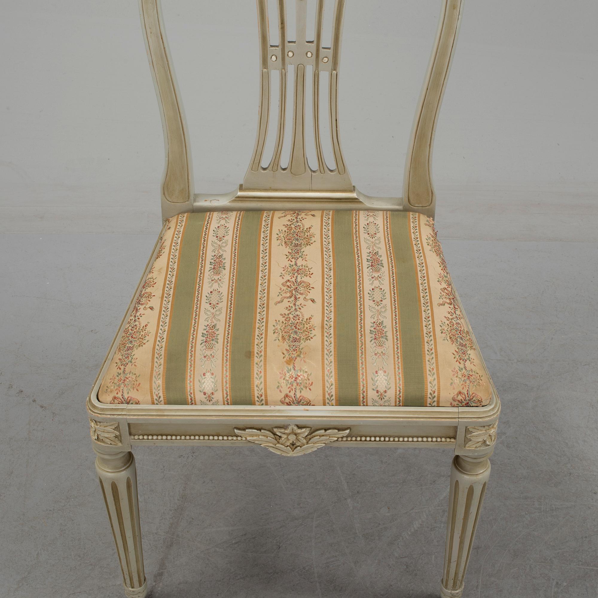 STOLAR, 10 st, gustaviansk stil, 1900-talets mitt.