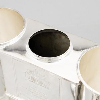 Wine cooler, silver plate, period.