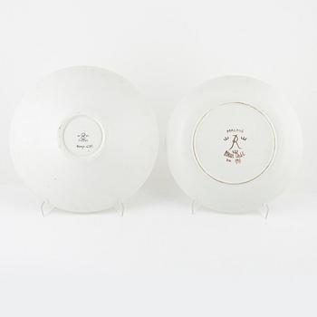 Praktfat, 4 st, Carl-Harry Stålhane, Oskar Dahl och Sylvia Leuchovius, Rörstrand.