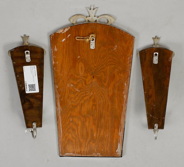 SPEGEL OCH LAMPETTER 1 PAR, art déco, 1930-tal.