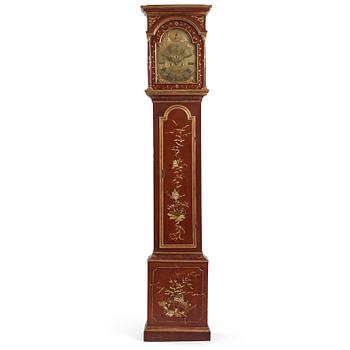 116. A Swedish late Baroque longcase clock by Herman Dreyer, mid 18th century.