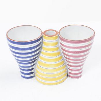 Stig Lindberg, a candle holder/vase, 'Snurran', Gustavsberg Studio.