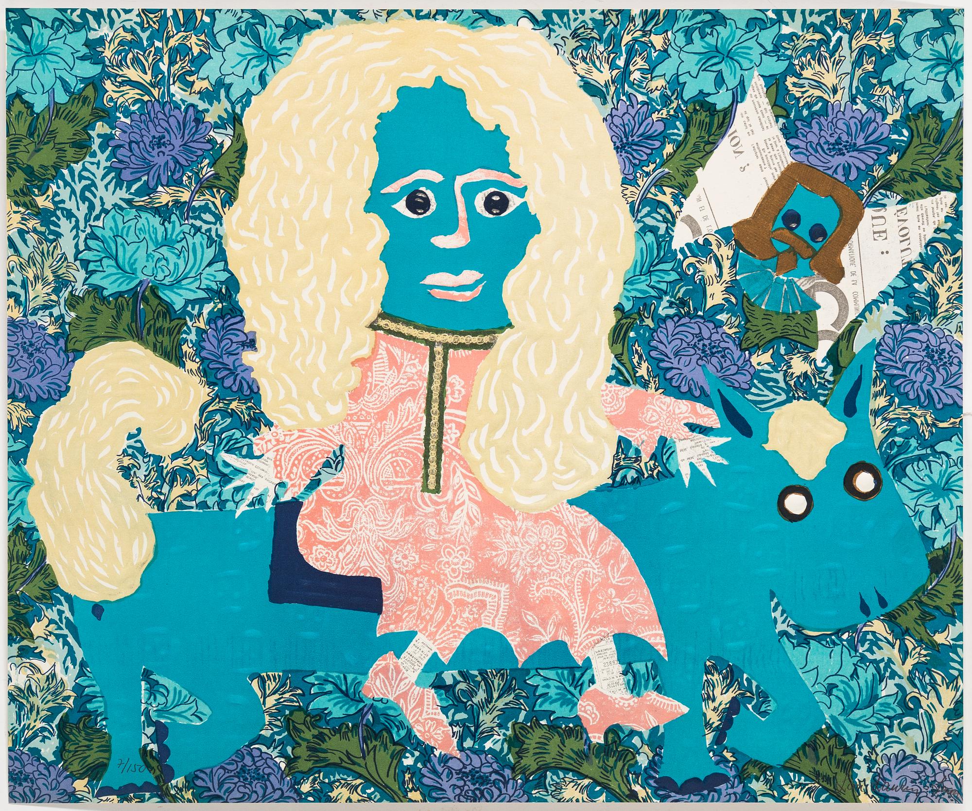 LOU LAURIN-LAM, mapp, 6 st litografier, signerade och numrerade 7/150.